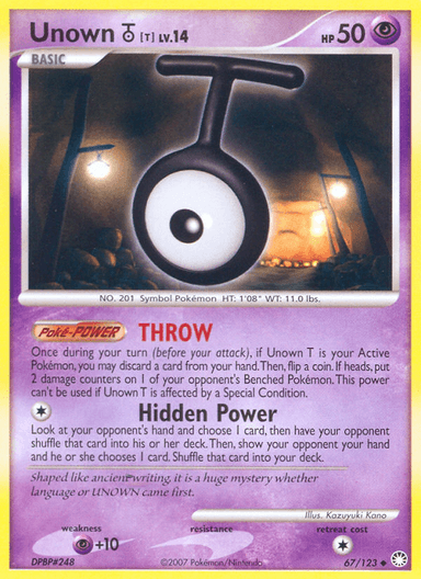Unown [T], Mysterious Treasures 67