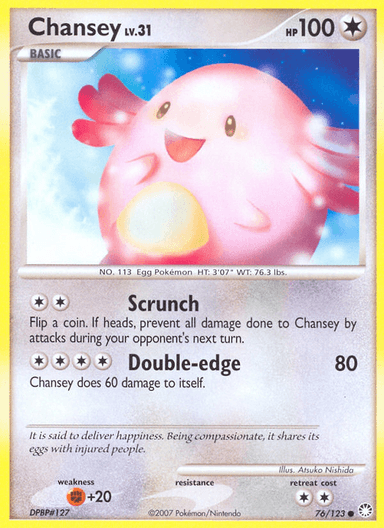 Chansey, Mysterious Treasures 76