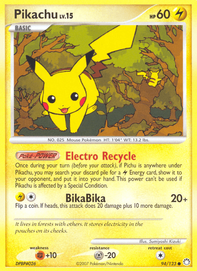Pikachu, Mysterious Treasures 94
