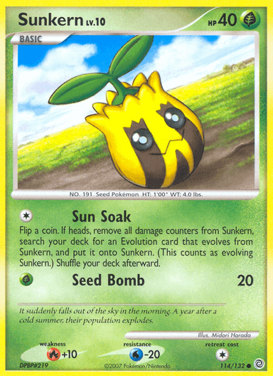 Sunkern, Secret Wonders 114
