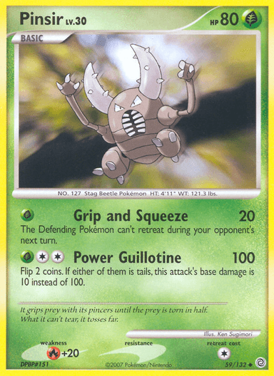 Pinsir, Secret Wonders 59