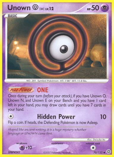 Unown [O], Secret Wonders 70