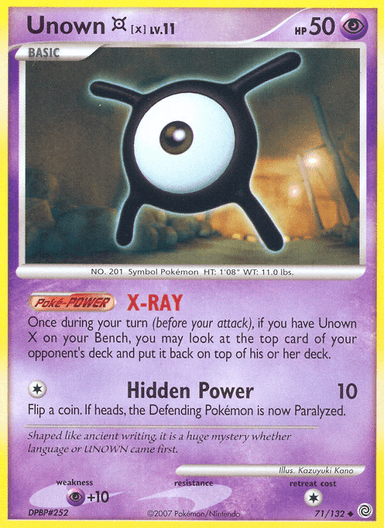 Unown [X], Secret Wonders 71