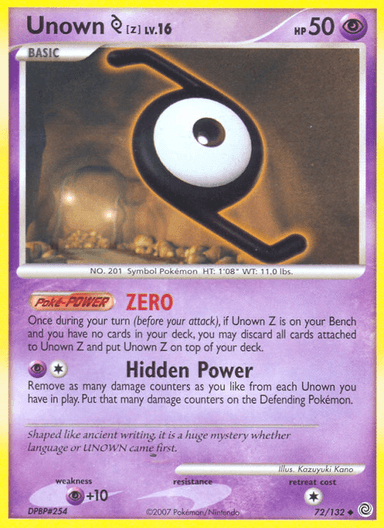 Unown [Z], Secret Wonders 72