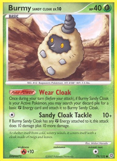 Burmy Sandy Cloak, Secret Wonders 79