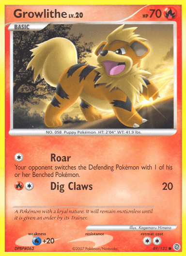 Growlithe, Secret Wonders 89