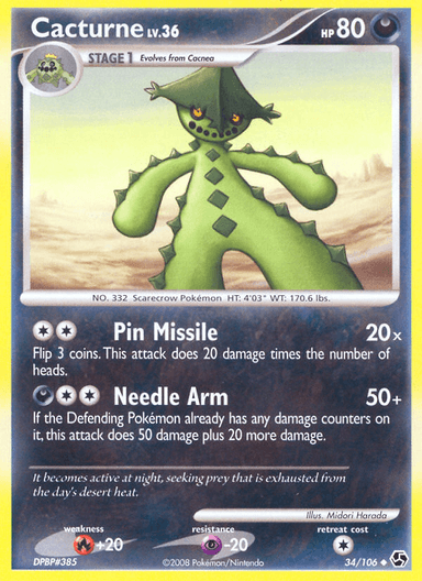 Cacturne, Great Encounters 34