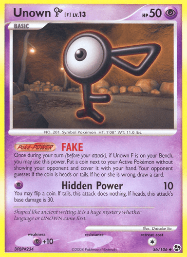 Unown [F], Great Encounters 56