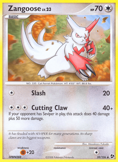 Zangoose, Great Encounters 59