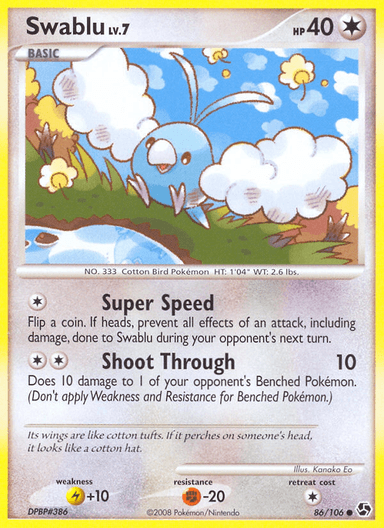 Swablu, Great Encounters 86