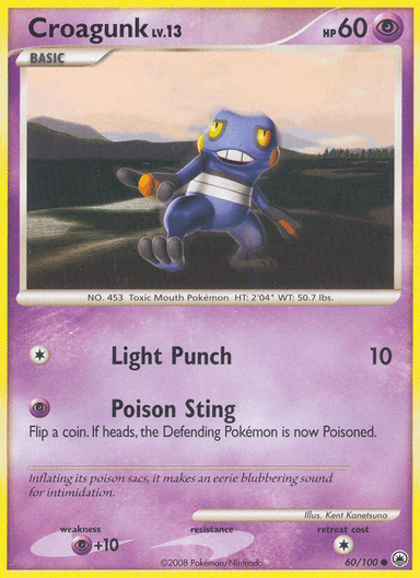 Croagunk, Majestic Dawn 60