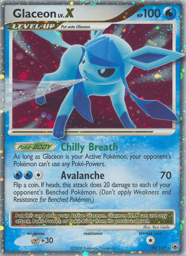 Glaceon LV.X, Majestic Dawn 98