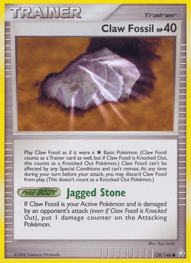 Claw Fossil, Legends Awakened 138