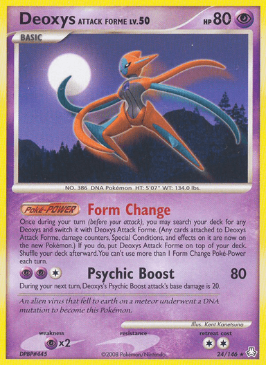 Deoxys Attack Forme, Legends Awakened 24