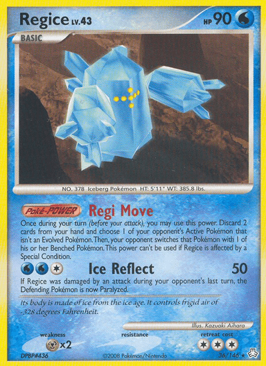 Regice, Legends Awakened 36