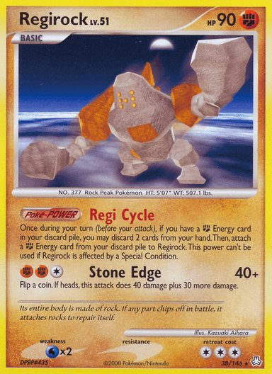 Regirock, Legends Awakened 38