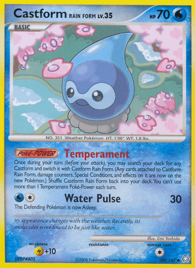 Castform Rain Form, Legends Awakened 49