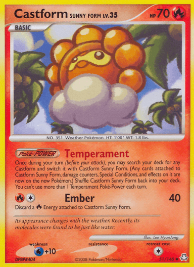 Castform Sunny Form, Legends Awakened 51