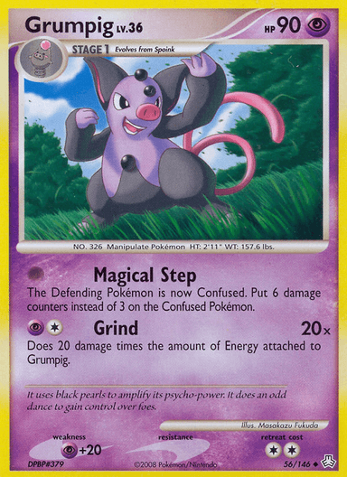 Grumpig, Legends Awakened 56