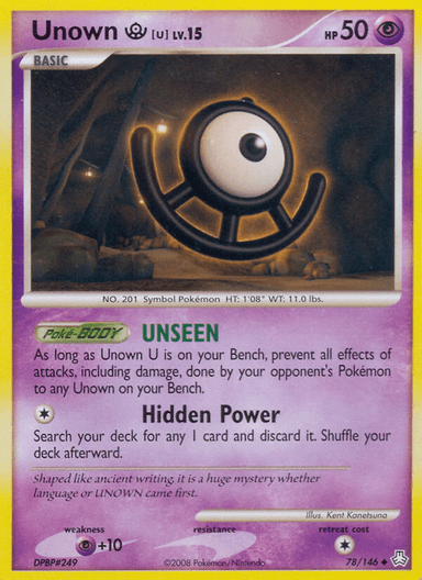 Unown [U], Legends Awakened 78