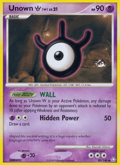 Unown [W], Legends Awakened 80