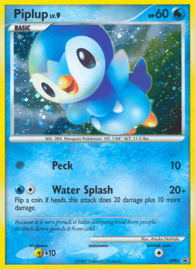 Piplup, DP Black Star Promos DP03