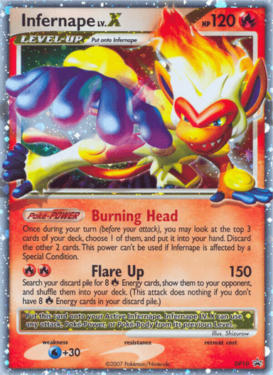 Infernape LV.X, DP Black Star Promos DP10