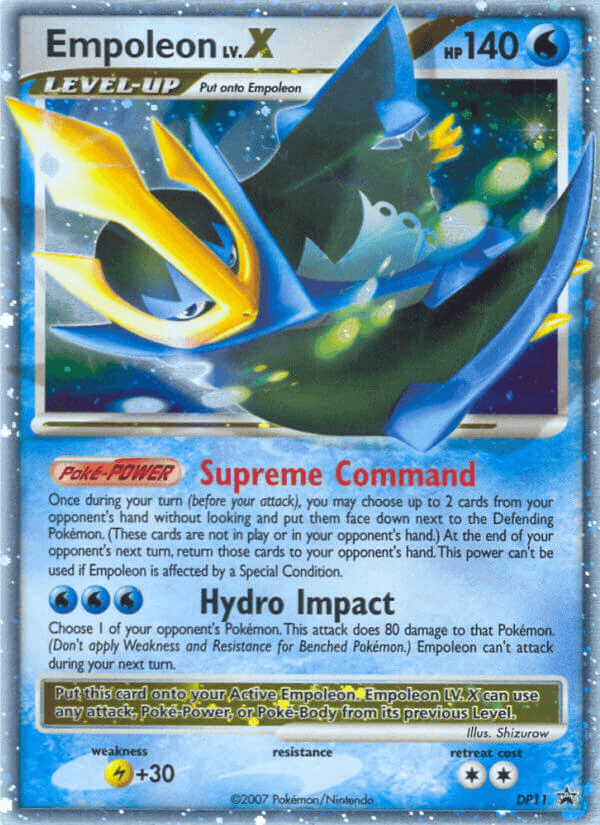 Empoleon LV.X, DP Black Star Promos DP11