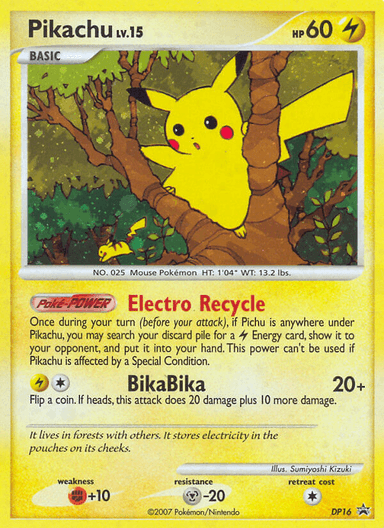 Pikachu, DP Black Star Promos DP16