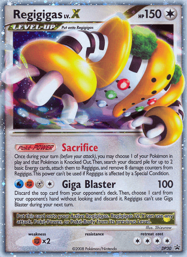 Regigigas LV.X, DP Black Star Promos DP30