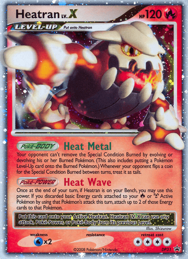 Heatran LV.X, DP Black Star Promos DP31