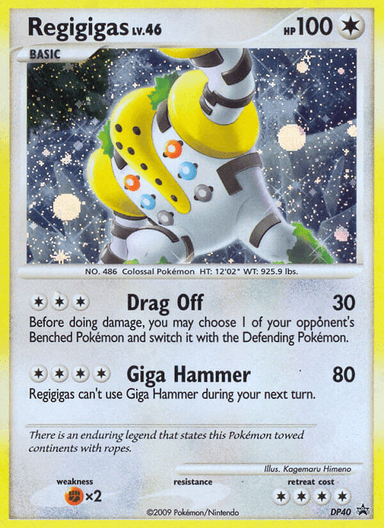 Regigigas, DP Black Star Promos DP40