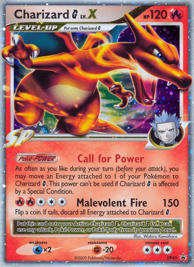 Charizard G LV.X, DP Black Star Promos DP45