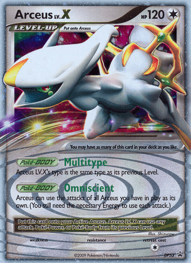 Arceus LV.X, DP Black Star Promos DP53