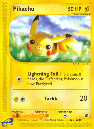 Pikachu, Expedition Base Set 124