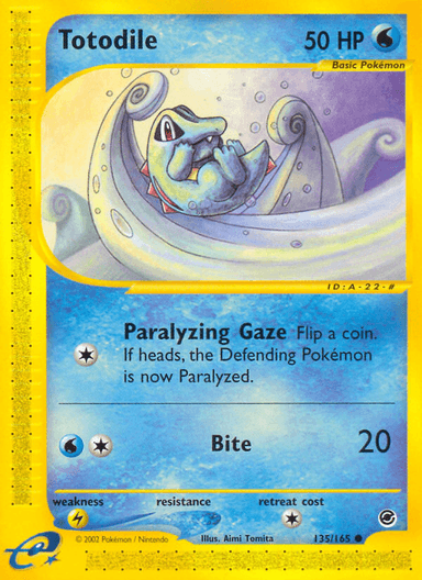 Totodile, Expedition Base Set 135