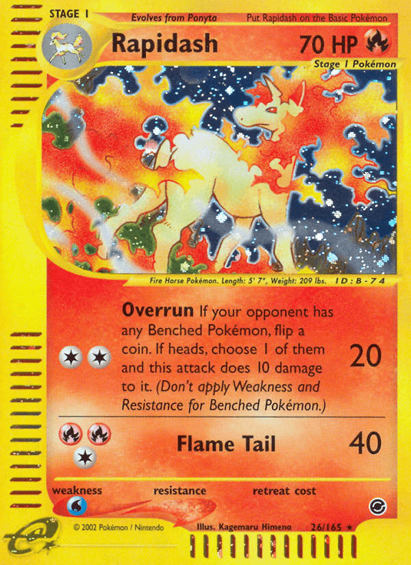 Rapidash, Expedition Base Set 26