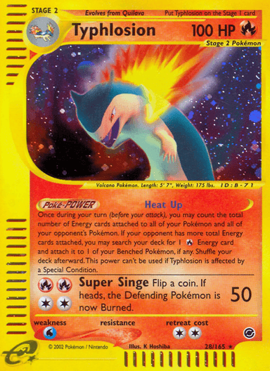 Typhlosion, Expedition Base Set 28