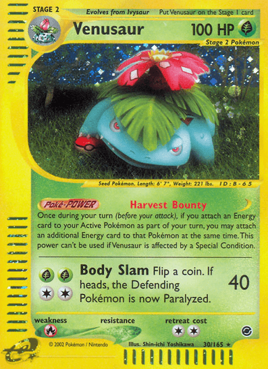 Venusaur, Expedition Base Set 30