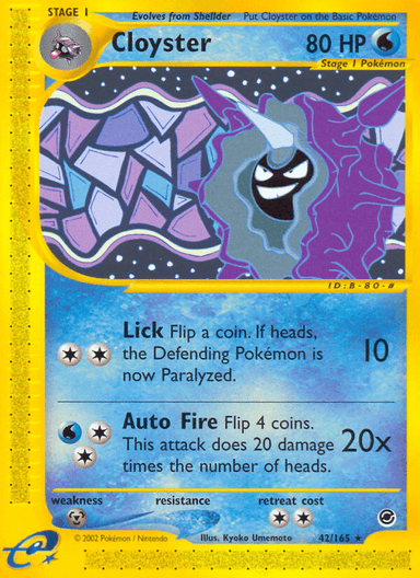 Cloyster, Expedition Base Set 42