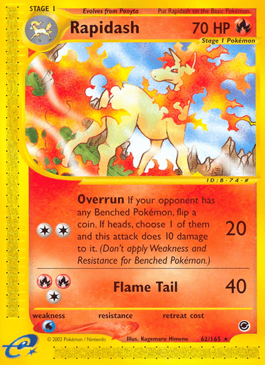 Rapidash, Expedition Base Set 62