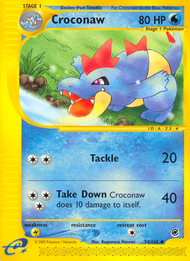 Croconaw, Expedition Base Set 74