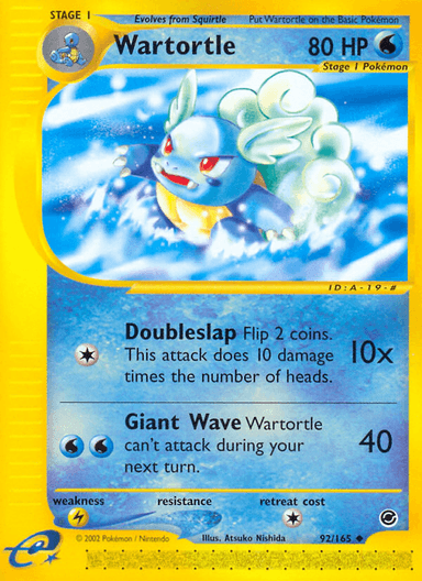 Wartortle, Expedition Base Set 92