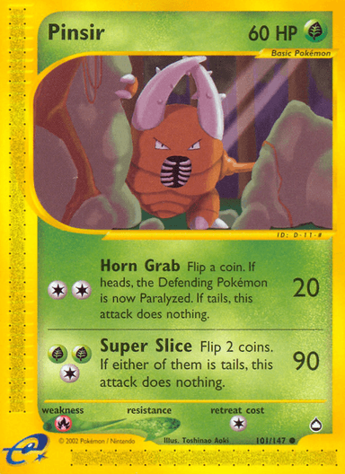 Pinsir, Aquapolis 101