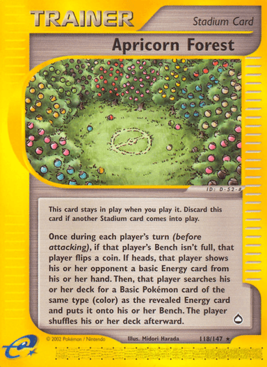 Apricorn Forest, Aquapolis 118