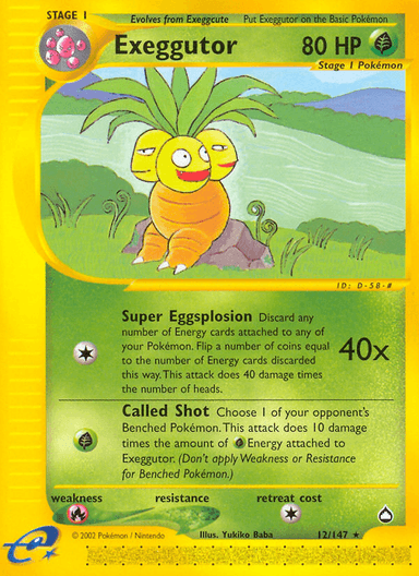 Exeggutor, Aquapolis 12