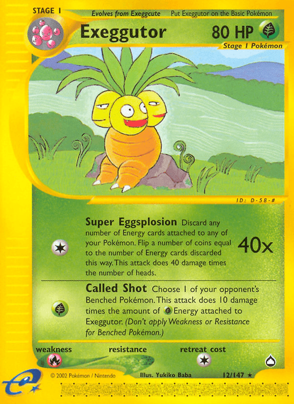Exeggutor, Aquapolis 12