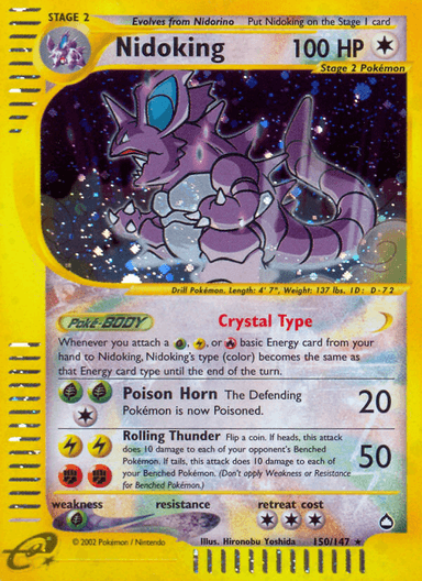 Nidoking, Aquapolis 150