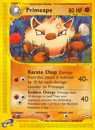 Primeape, Aquapolis 29
