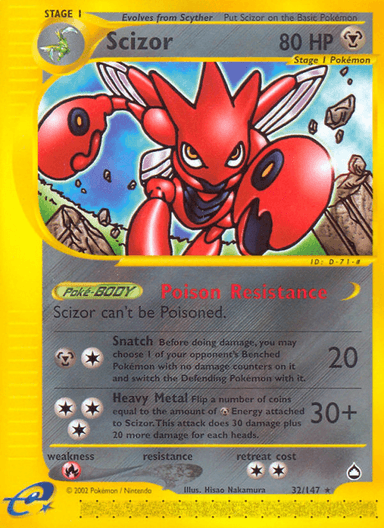 Scizor, Aquapolis 32